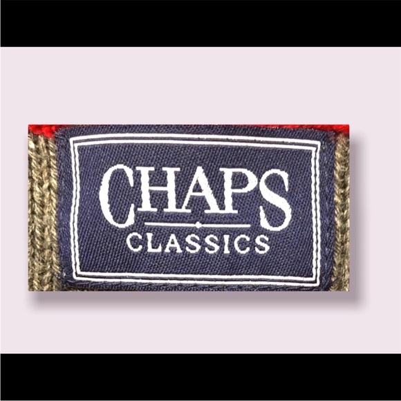 Chaps Sweater Retro Striped Preppy Woman’s Fashion - Picture 8 of 9